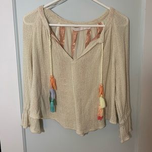 Zara Trafaluc Line Tassel Top!
